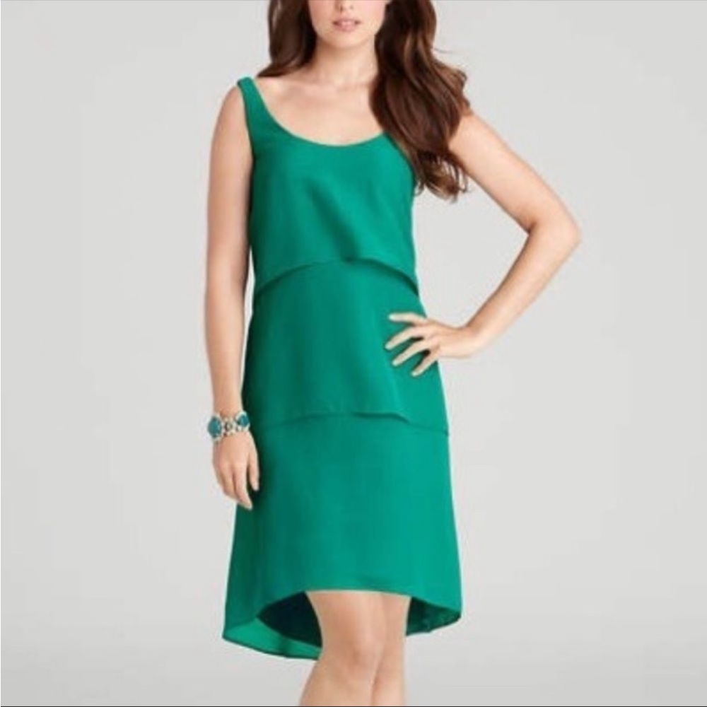 Gorgeous Teal Layered Ann Taylor Dress
